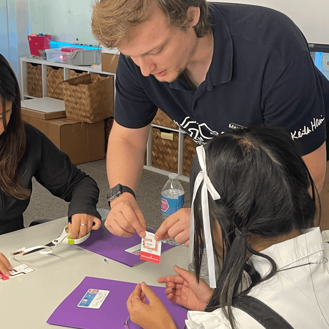 student teaching another student